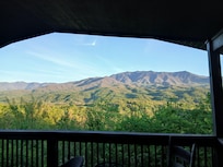 Beautiful view you can see from the living room and back deck.
