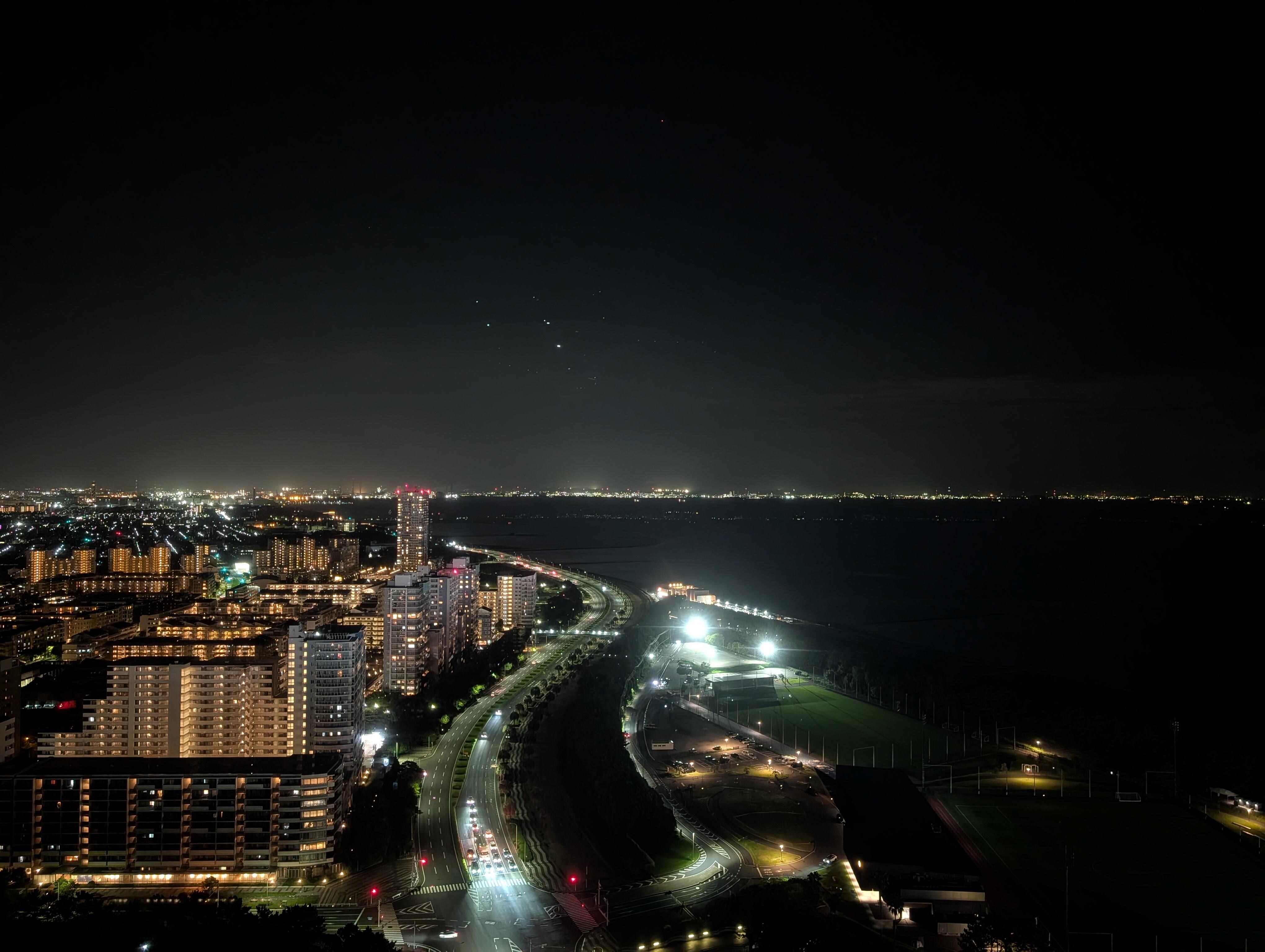 夜景が凄く 綺麗やった