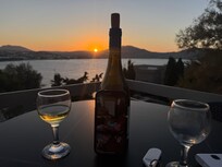 Sunset on the back porch