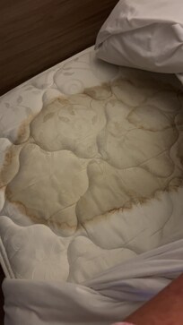 Stains on the mattress