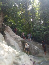 Sticky waterfalls