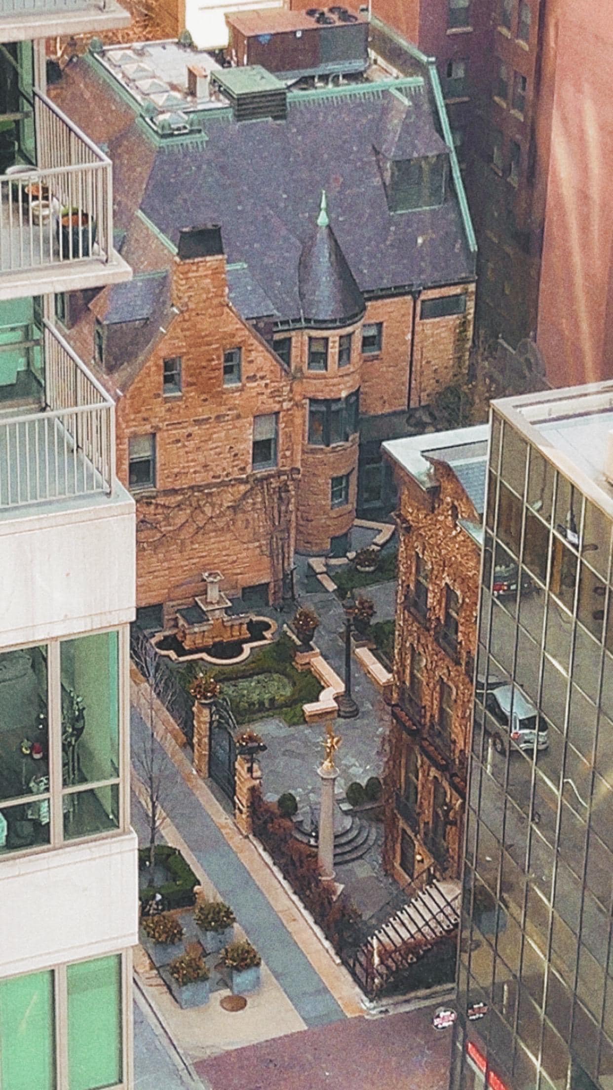 View of this beautiful building from our room