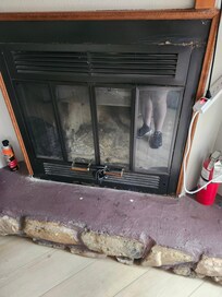 The fireplace, mentioned in the listing, is locked. We were not planning to use, but this is additional evidence of the misleading listing.