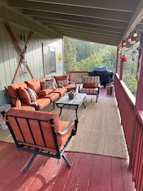 Relaxing porch seating