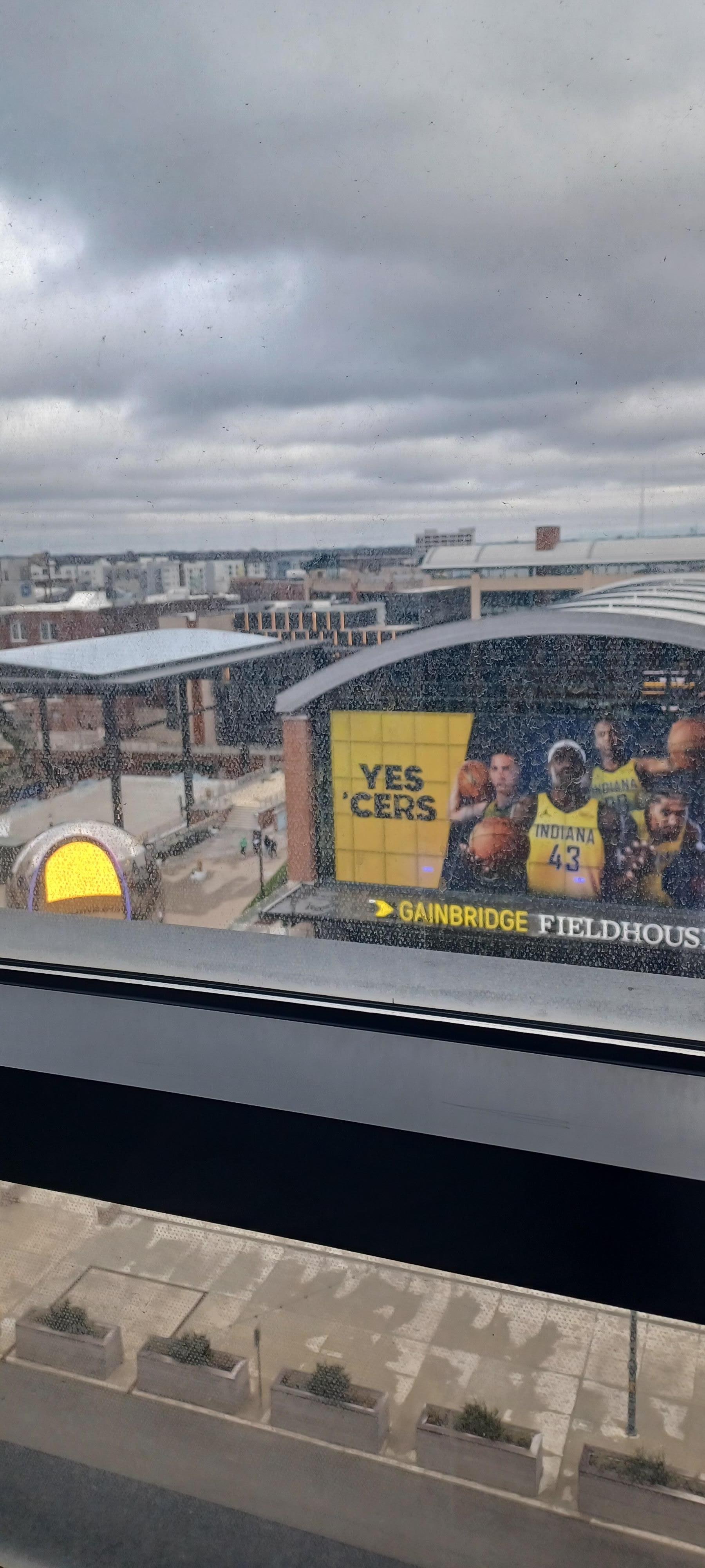 Right across the street