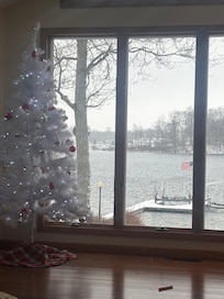 Rain. Then 60 degrees. Wind. Then snow and Ice. Michigan! Got to see the pretty lake through it all.