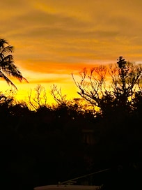 Sunset from the back deck.