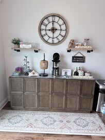 Coffee area beautifully done