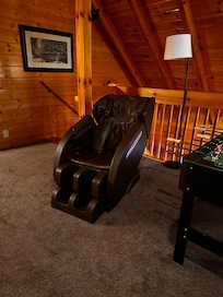 This massage chair was a blessing! Nice touch.