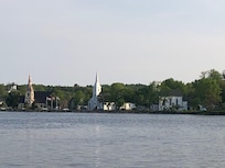 The three churches in Mahone Bay