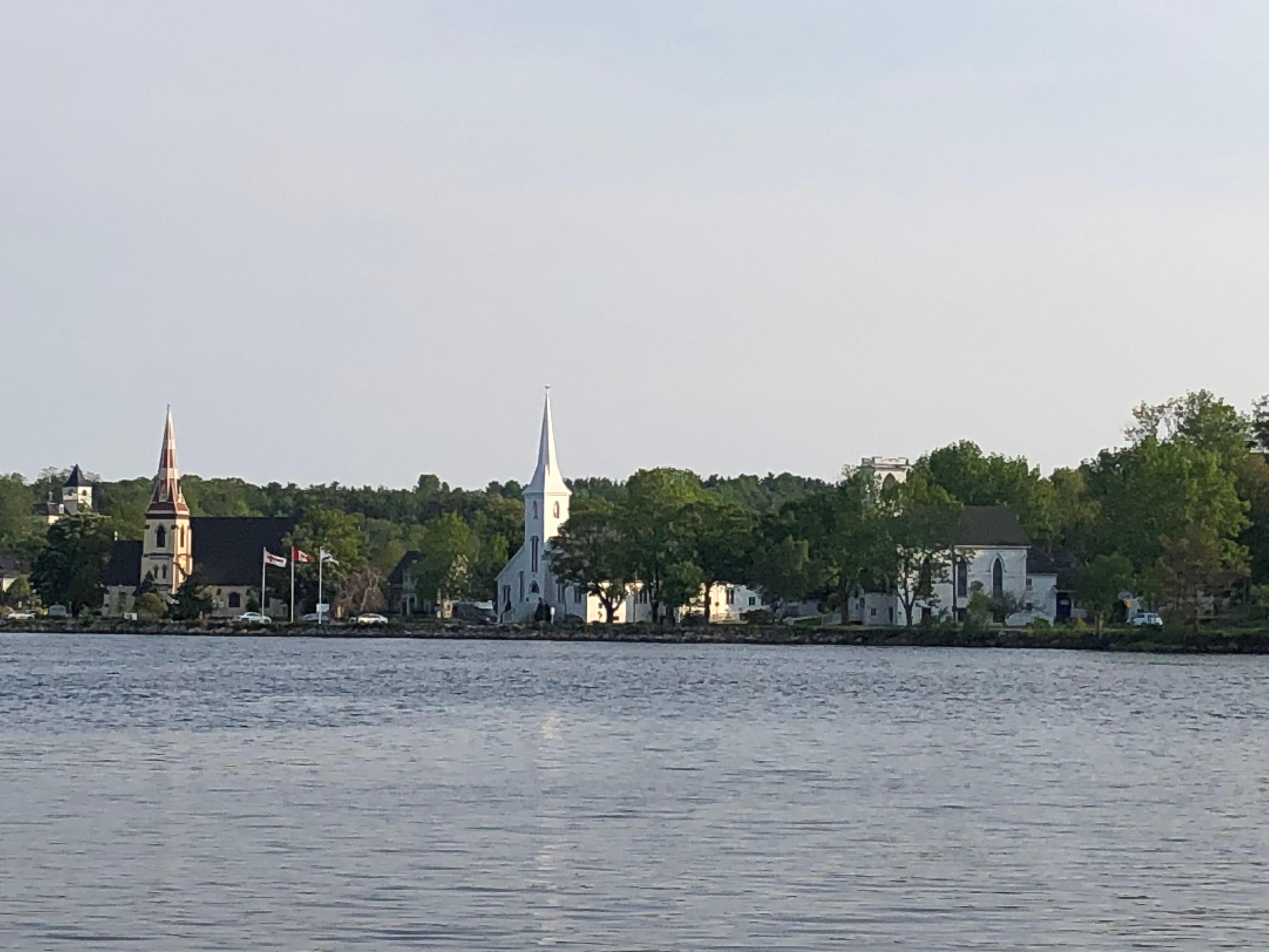 The three churches in Mahone Bay