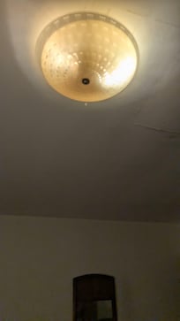 water leaking through the light fixture