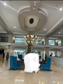 Beautiful foyer decorated to a T