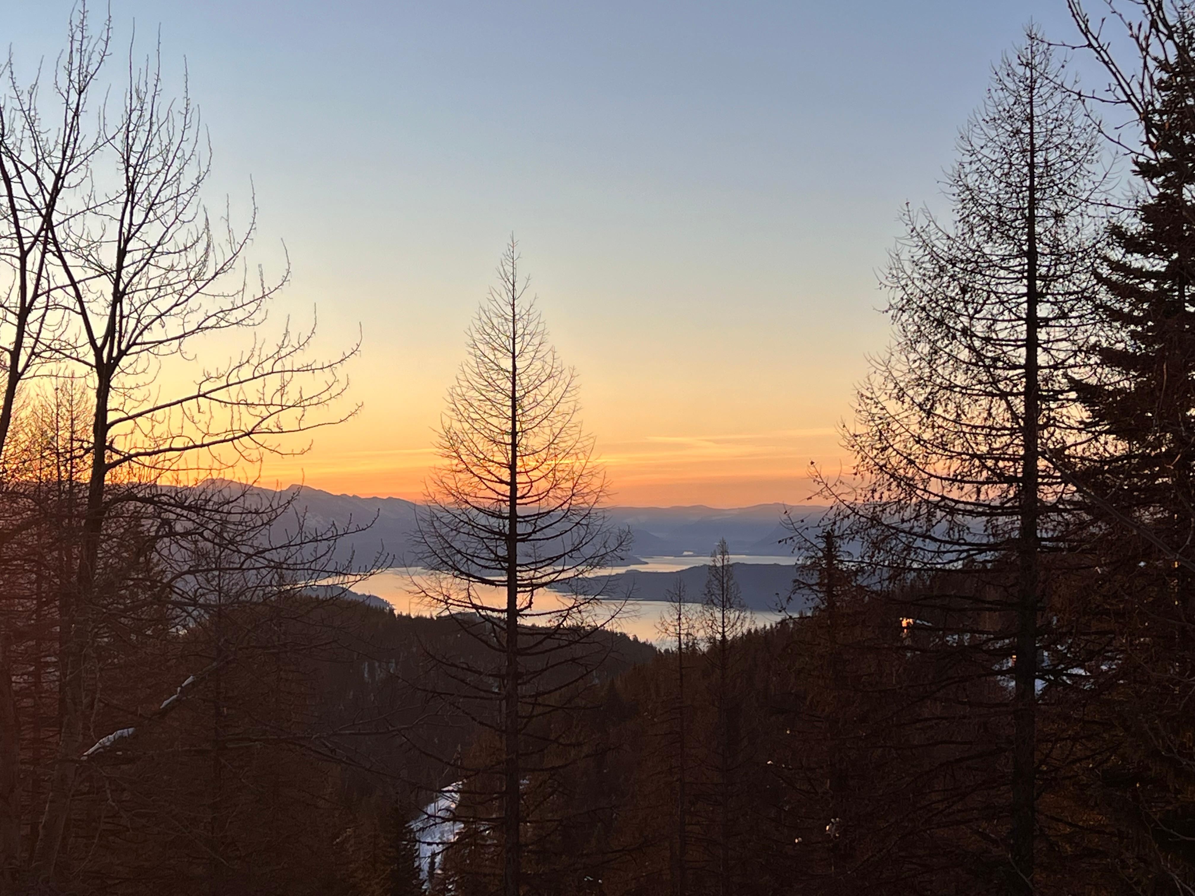 Sunrise view from the deck