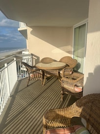 Lots of roomy comfortable space on balcony