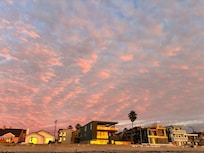 December sunset at Mission Beach - 2 blocks from the house