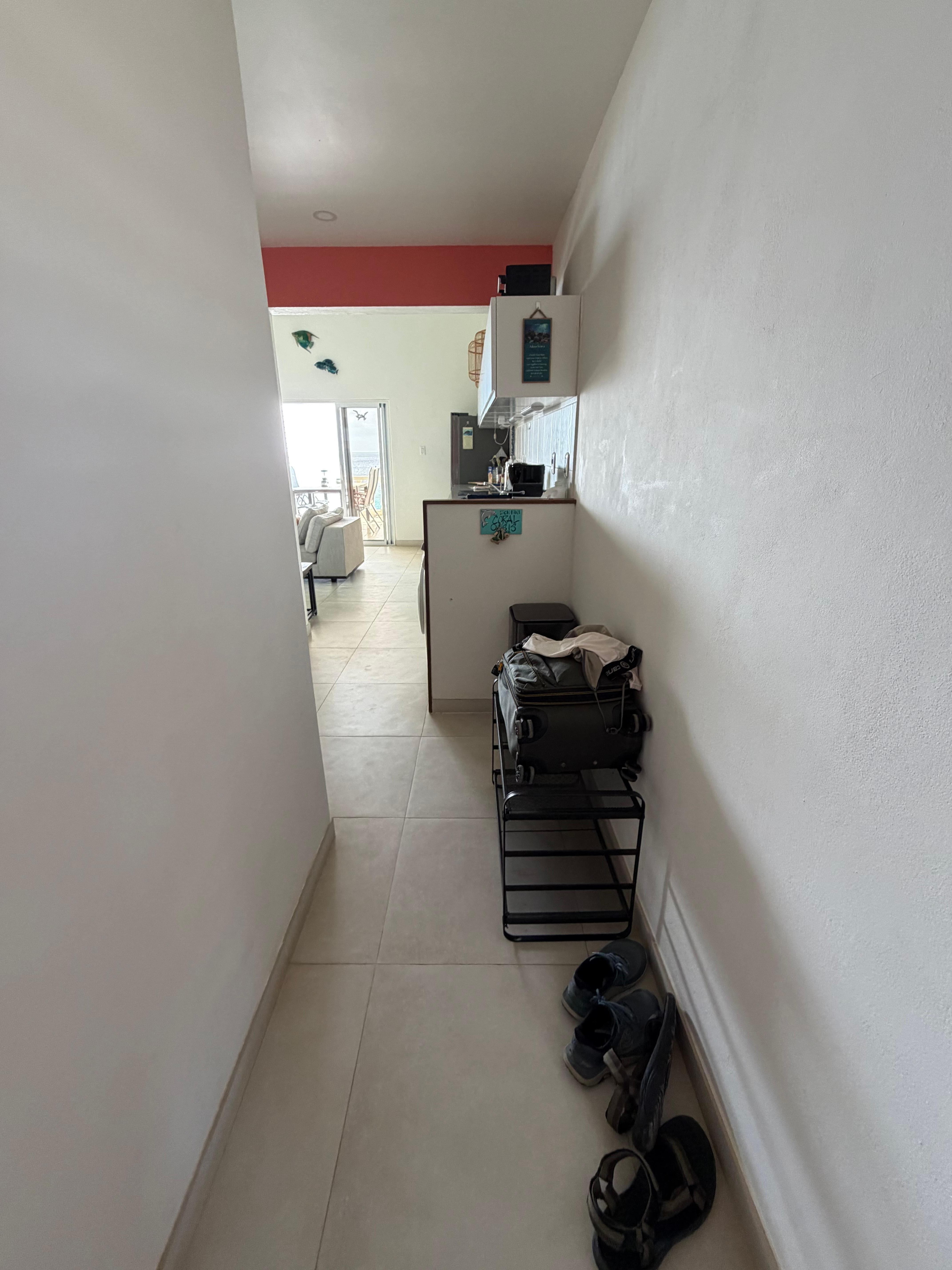 Hallway from the door. 