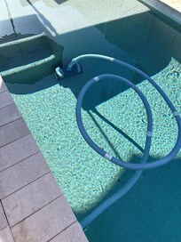 super clean pool becoz the vacuum running everynight and this even run the whole time we stay there .....