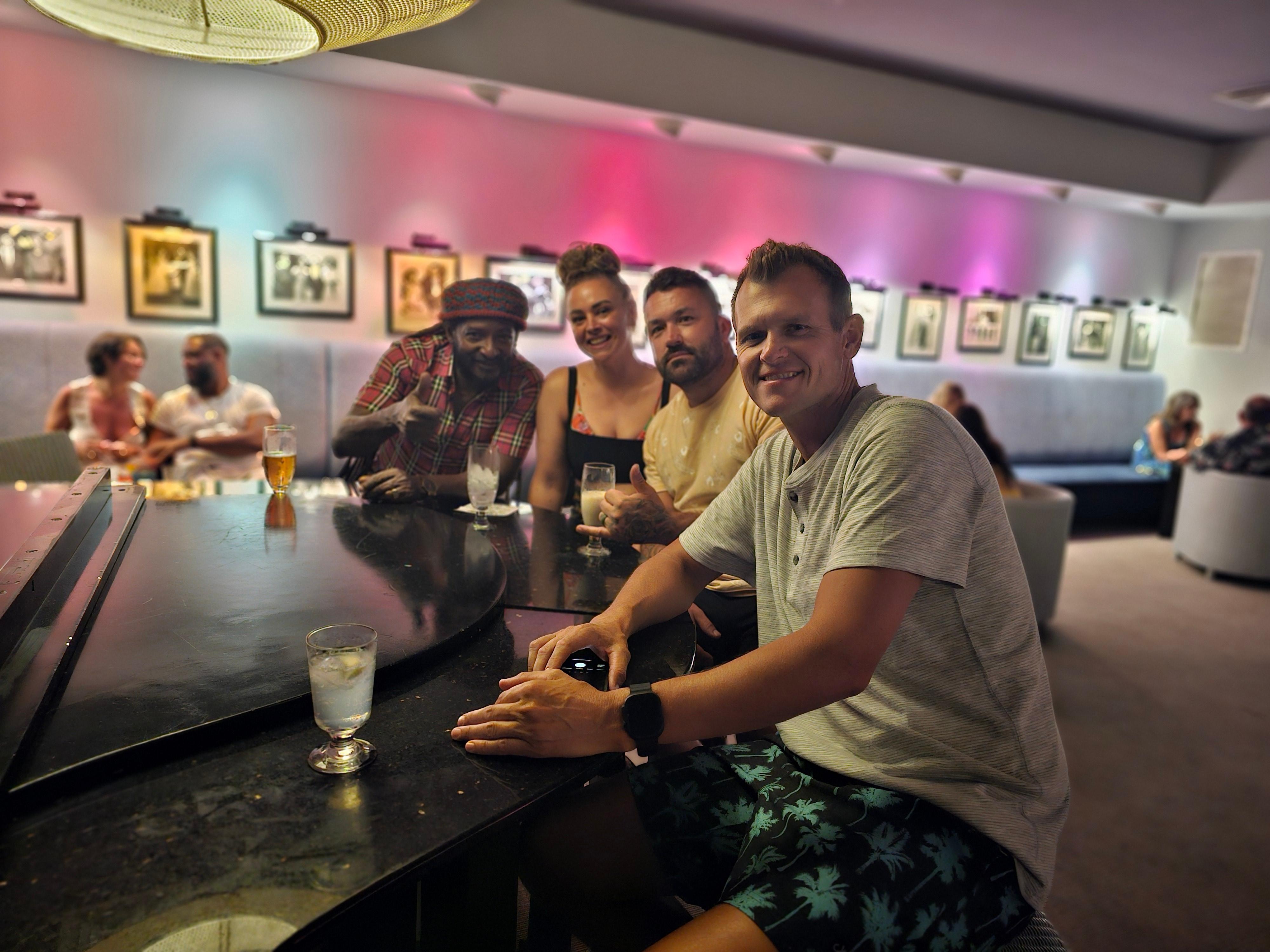 Piano bar with entertainer Buffalo Bill Reeves. So good!