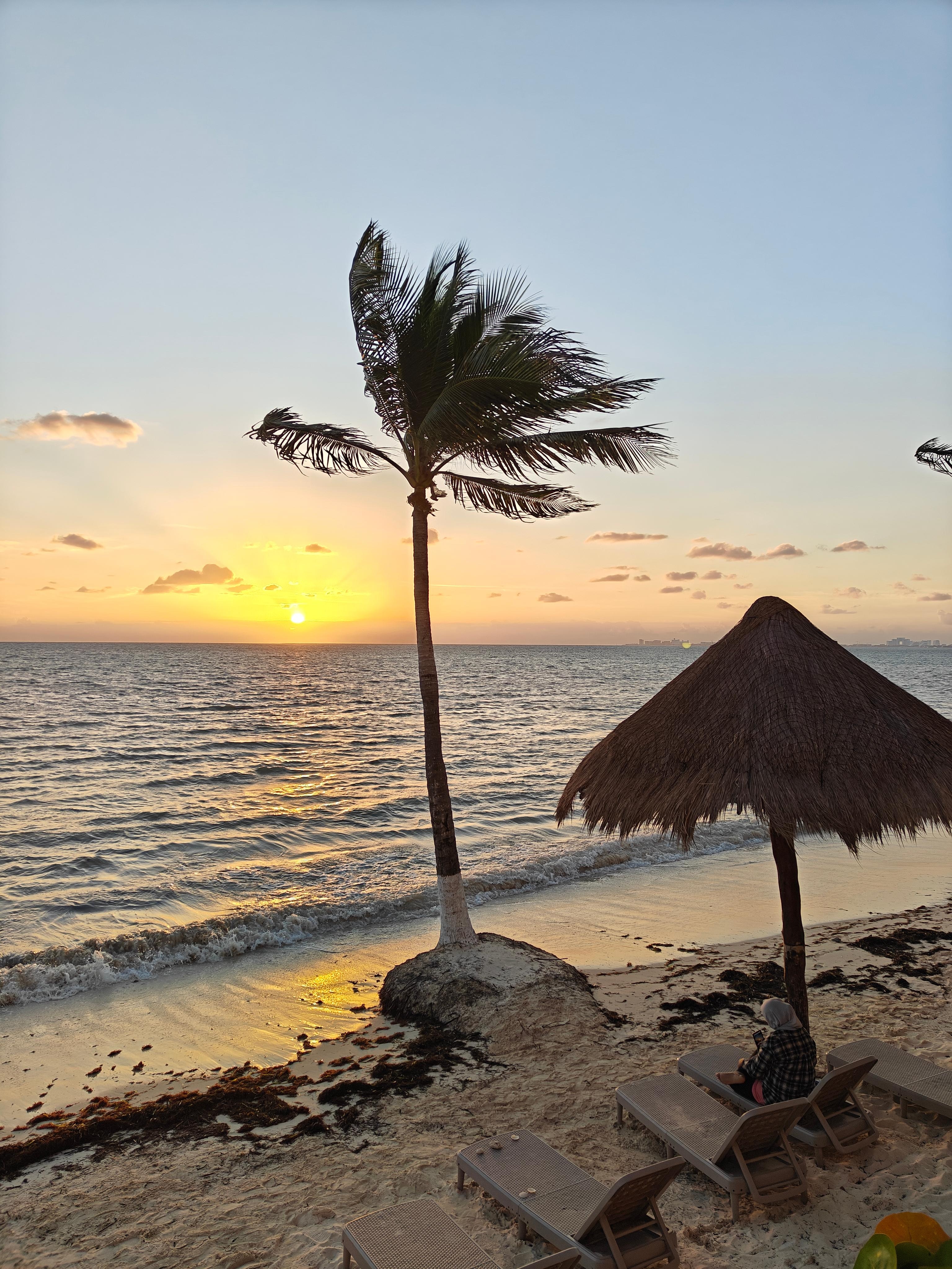 The view outside of our sliding glass door