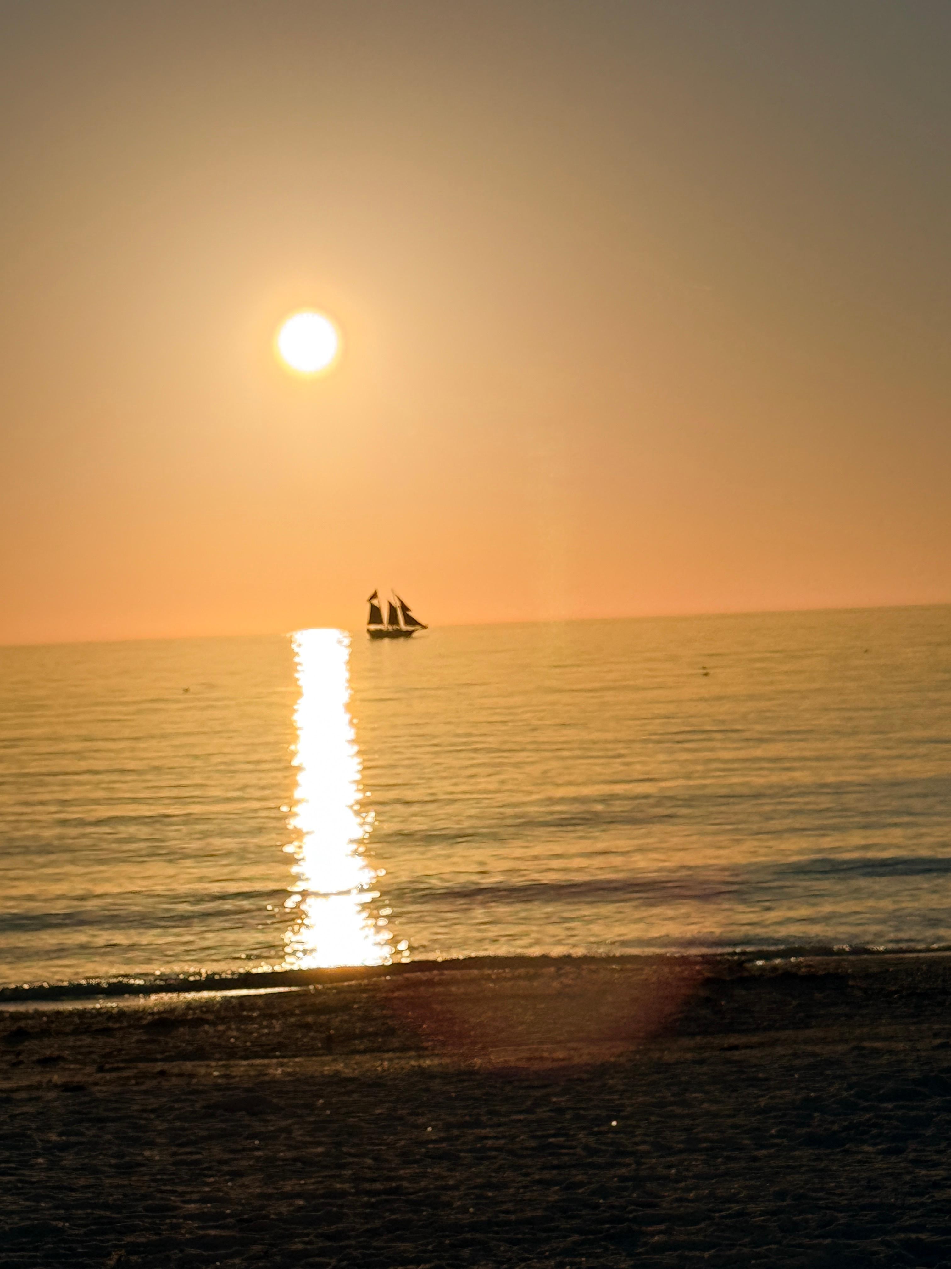 We could see the sunset from one balcony …