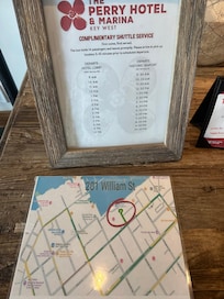 Shuttle Service times and drop off location in key west.