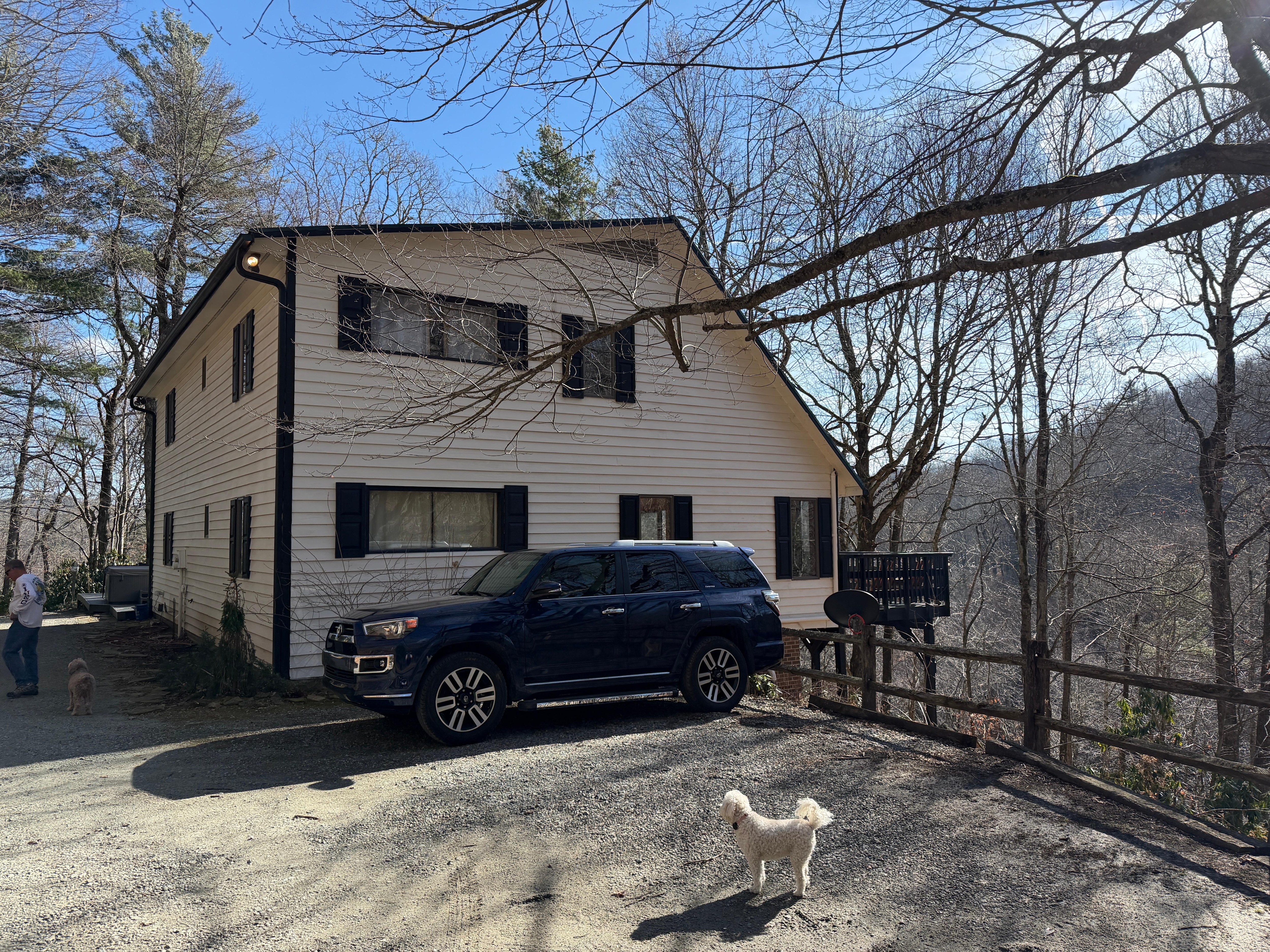 Doggy friendly large house.