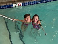 Cousins June and Emma enjoyed your pool!