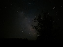 Night sky from the front of house