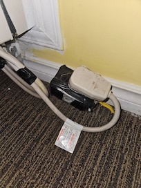 Heater/air was plugged in here