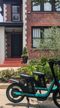 Veo Scooters outside of the property (use app or check out veoride.com for info)