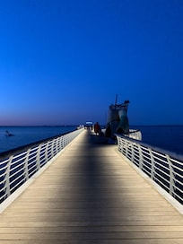 Seebrücke bei nacht