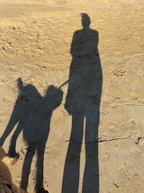 A girl and her puppy