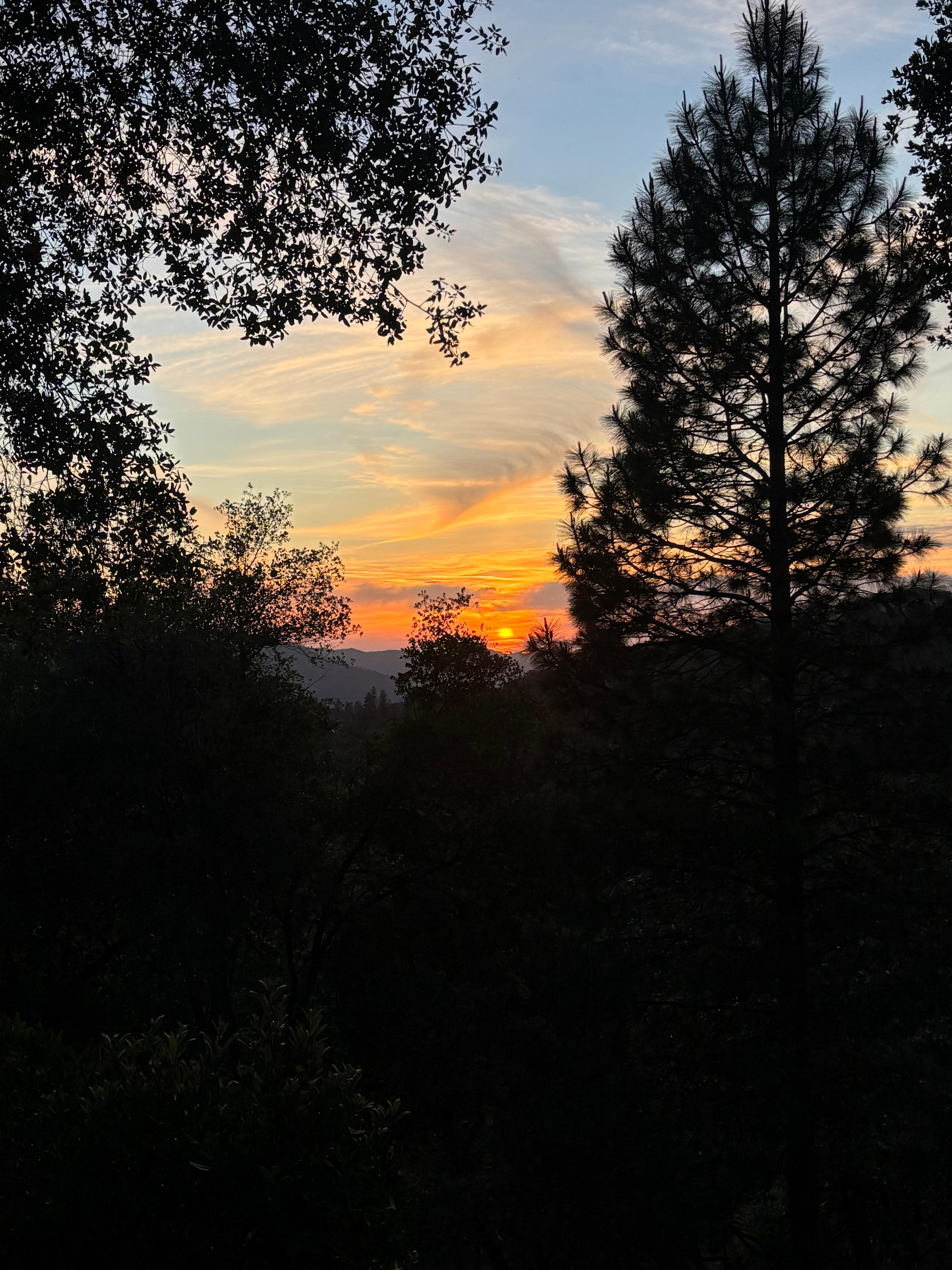 Sunset on the deck