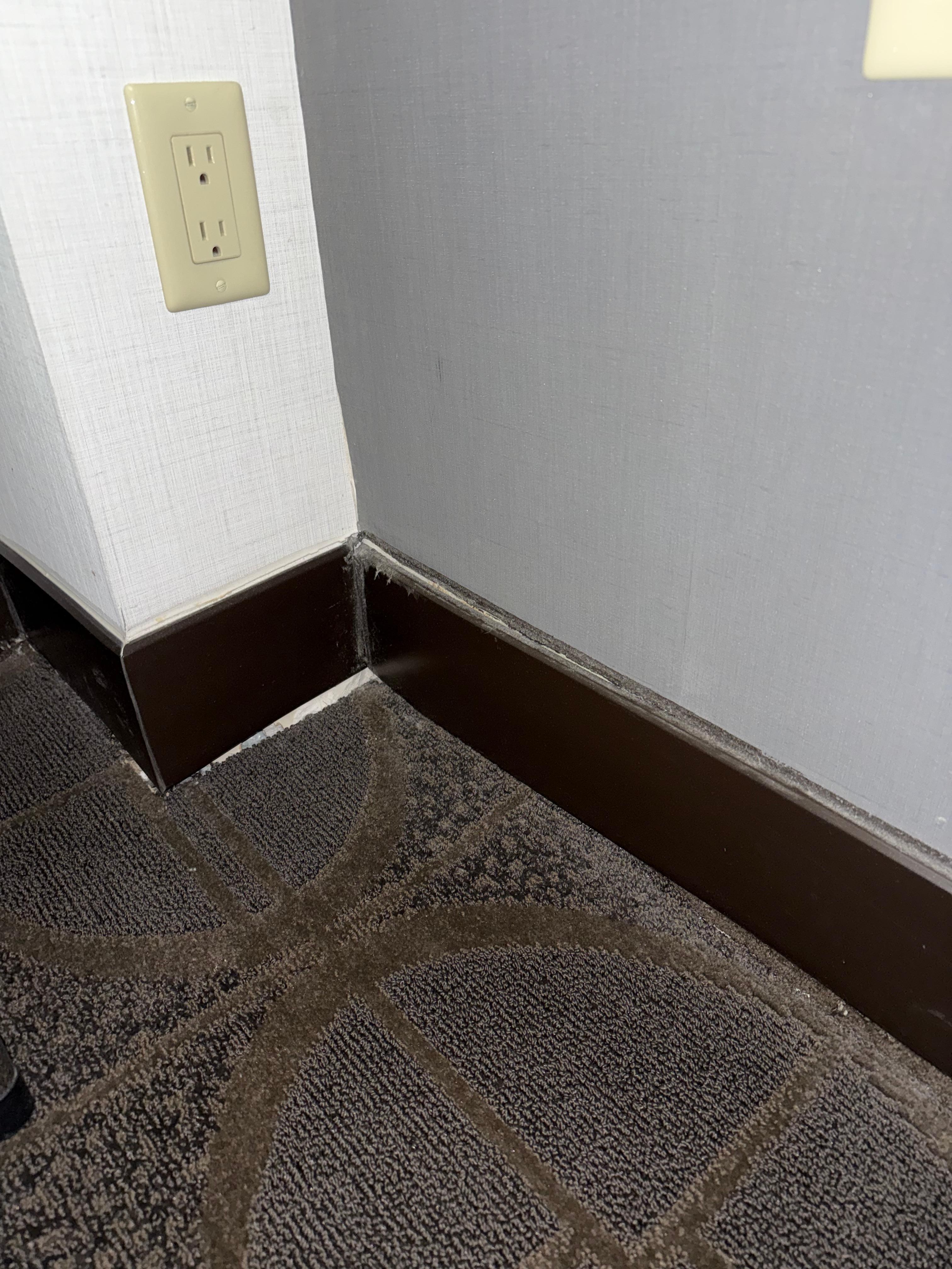 Corner beside the bed. Every corner in our room was like this. 