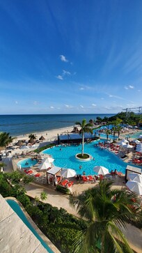 View from ocean view room with jacuzzi