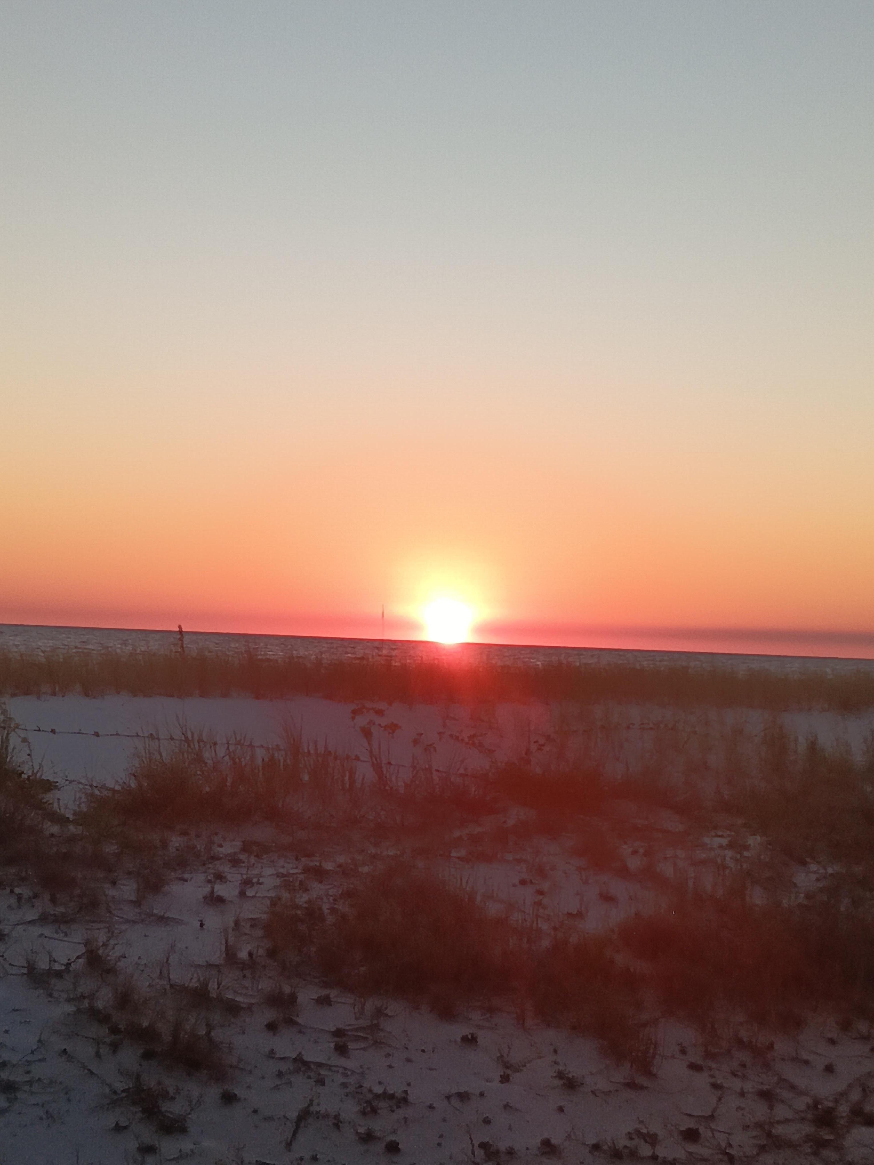 Sunset from beach access