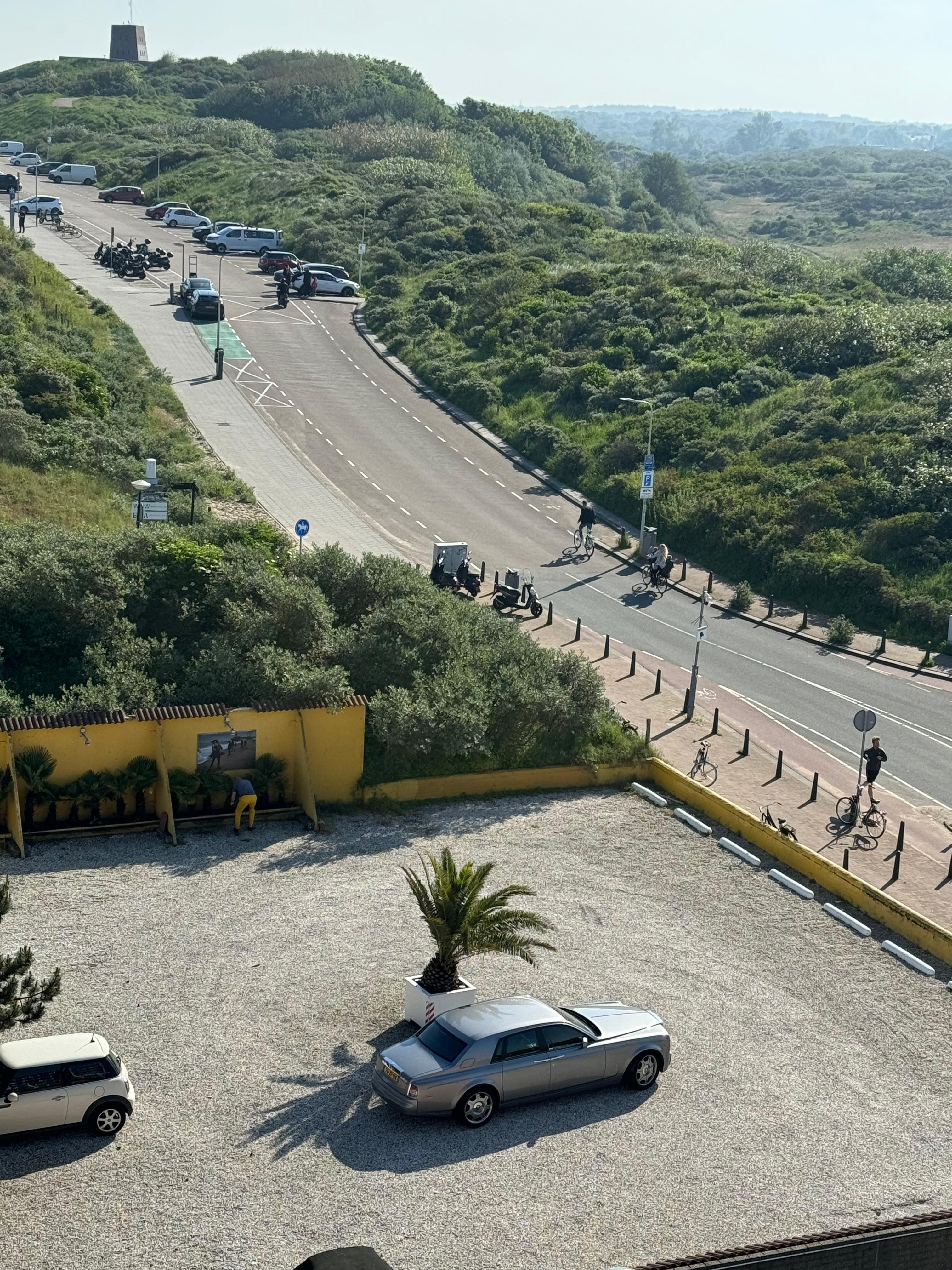 Aussicht vom Balkon mit eingeschränkter Meer Sicht 