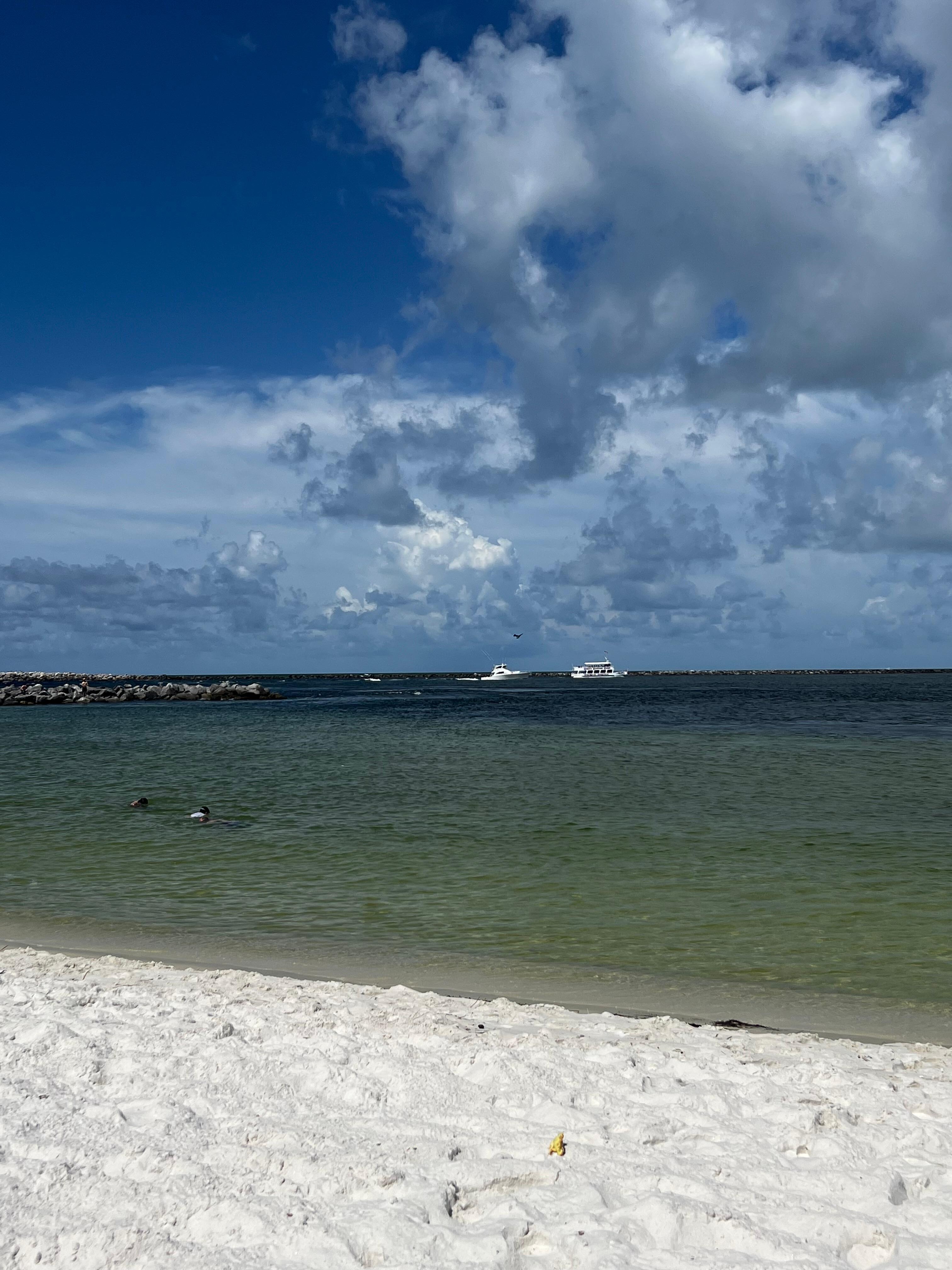 Private beach access. Beach was absolutely beautiful 