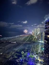 Fireworks from the balcony