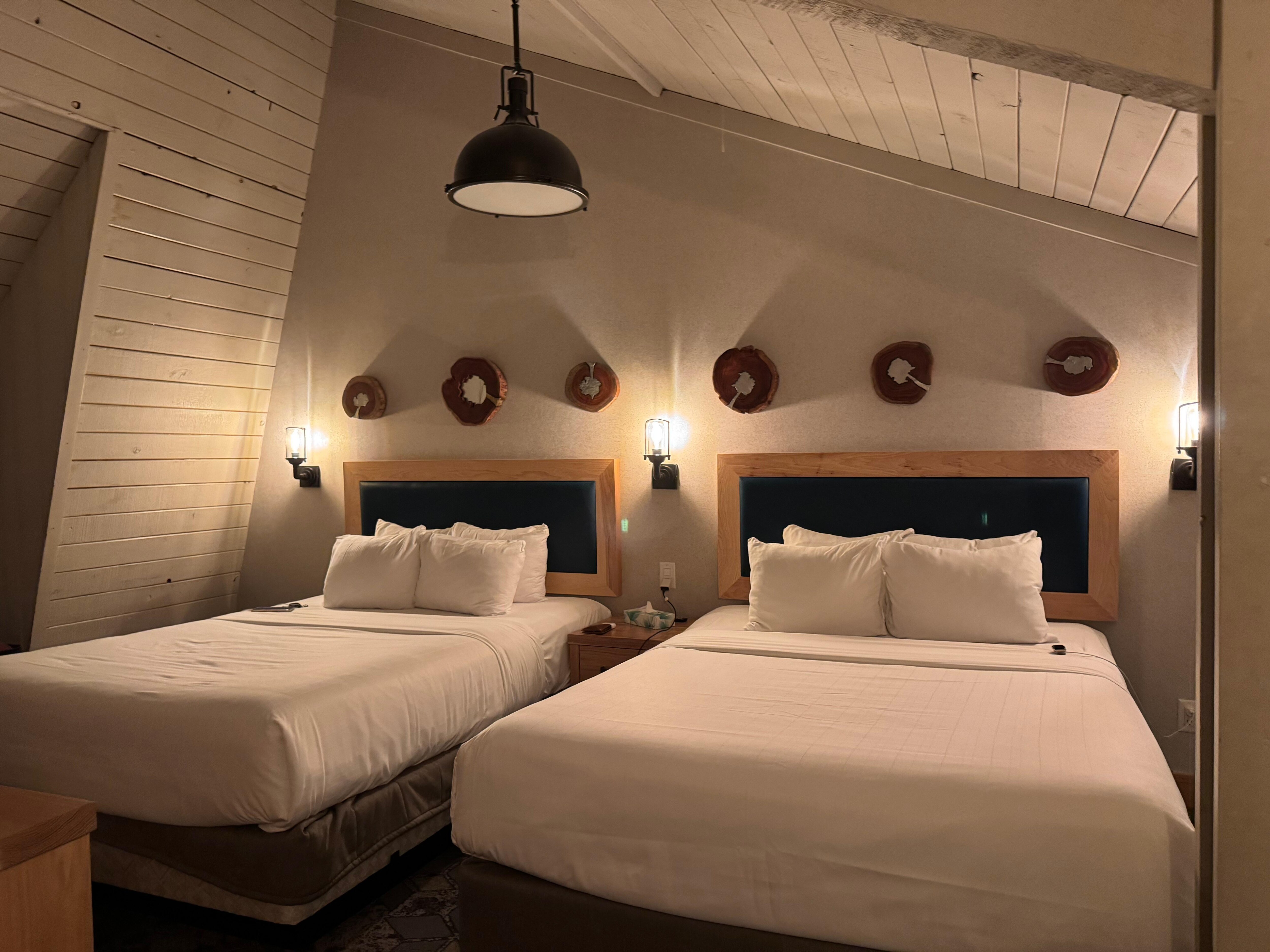 Loft queen-sized beds