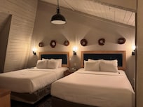 Loft queen-sized beds