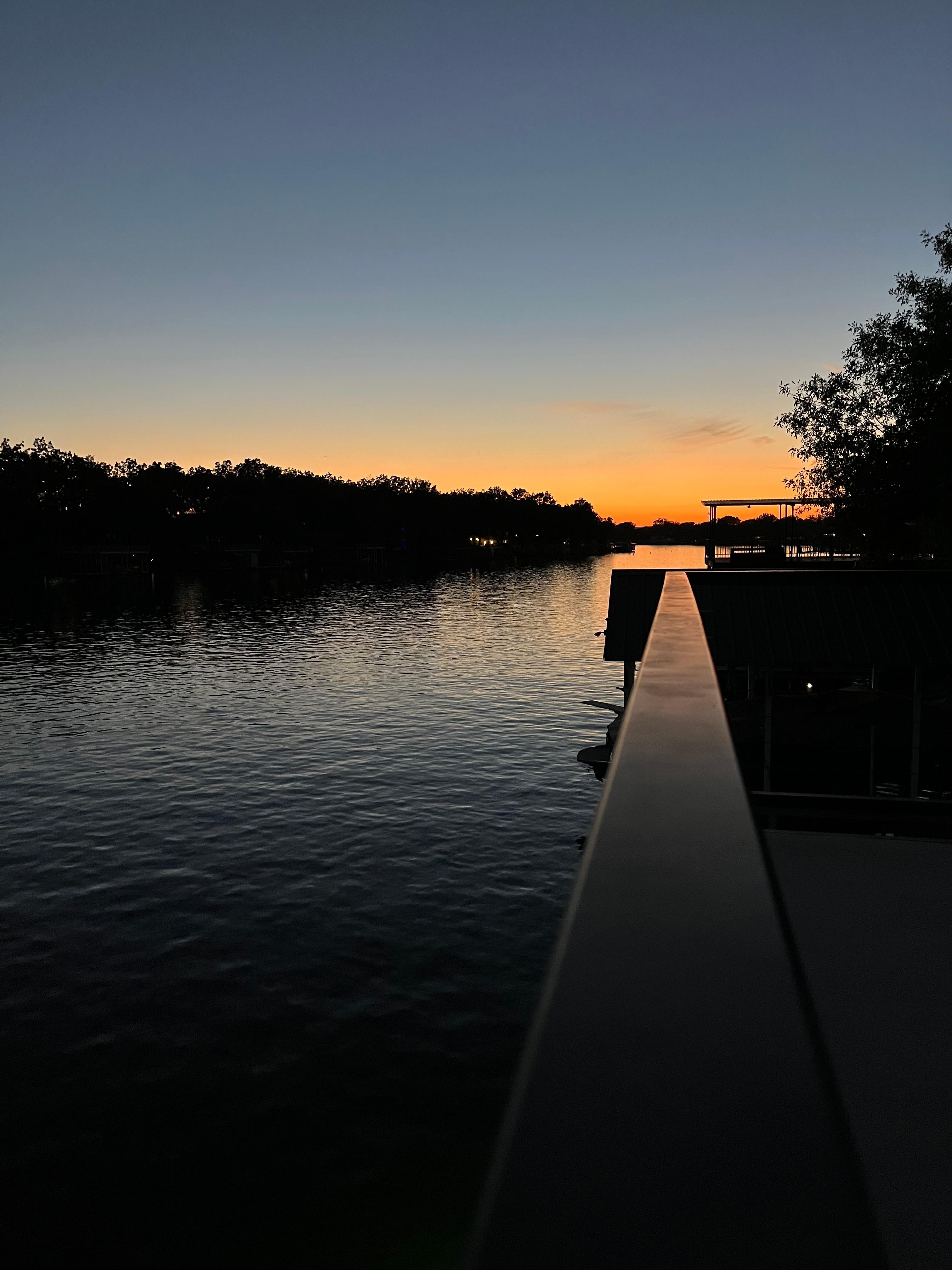 Sunset on the lake