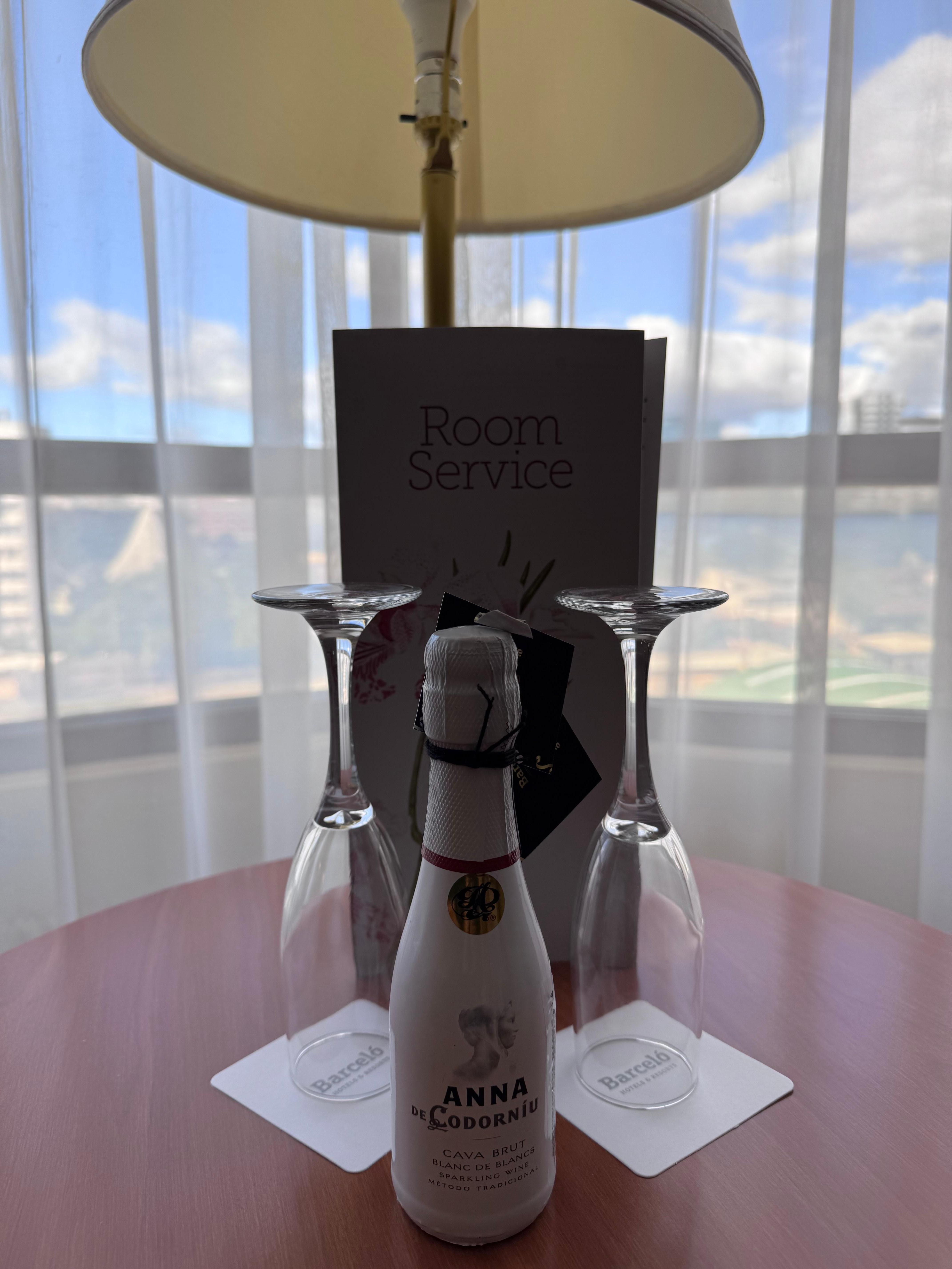 New Years Eve they gave us complimentary champagne 