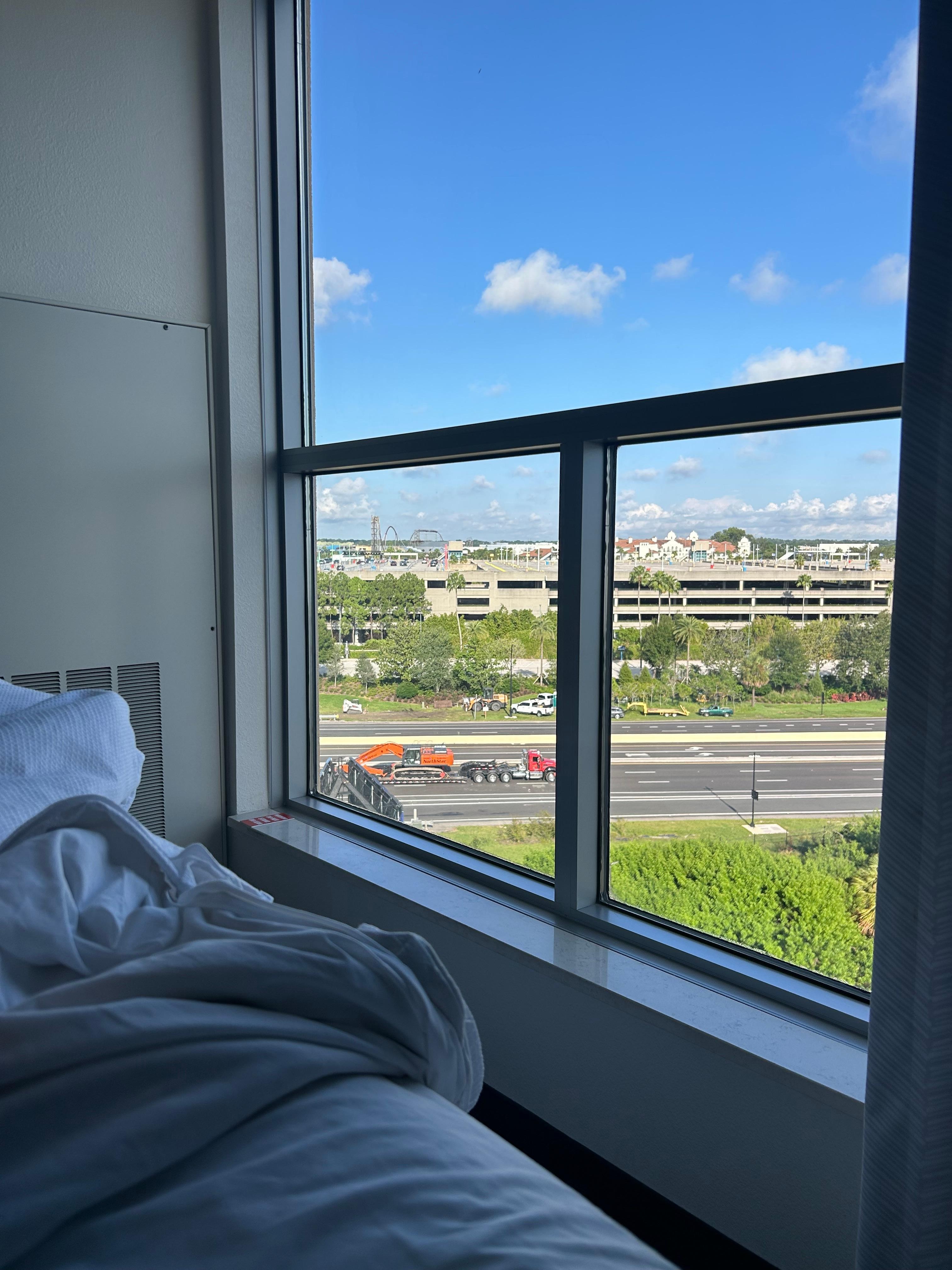 View from the room of the universal parks!