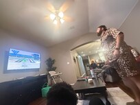 We brought a Wii for the living room. Plenty of seating for everyone!