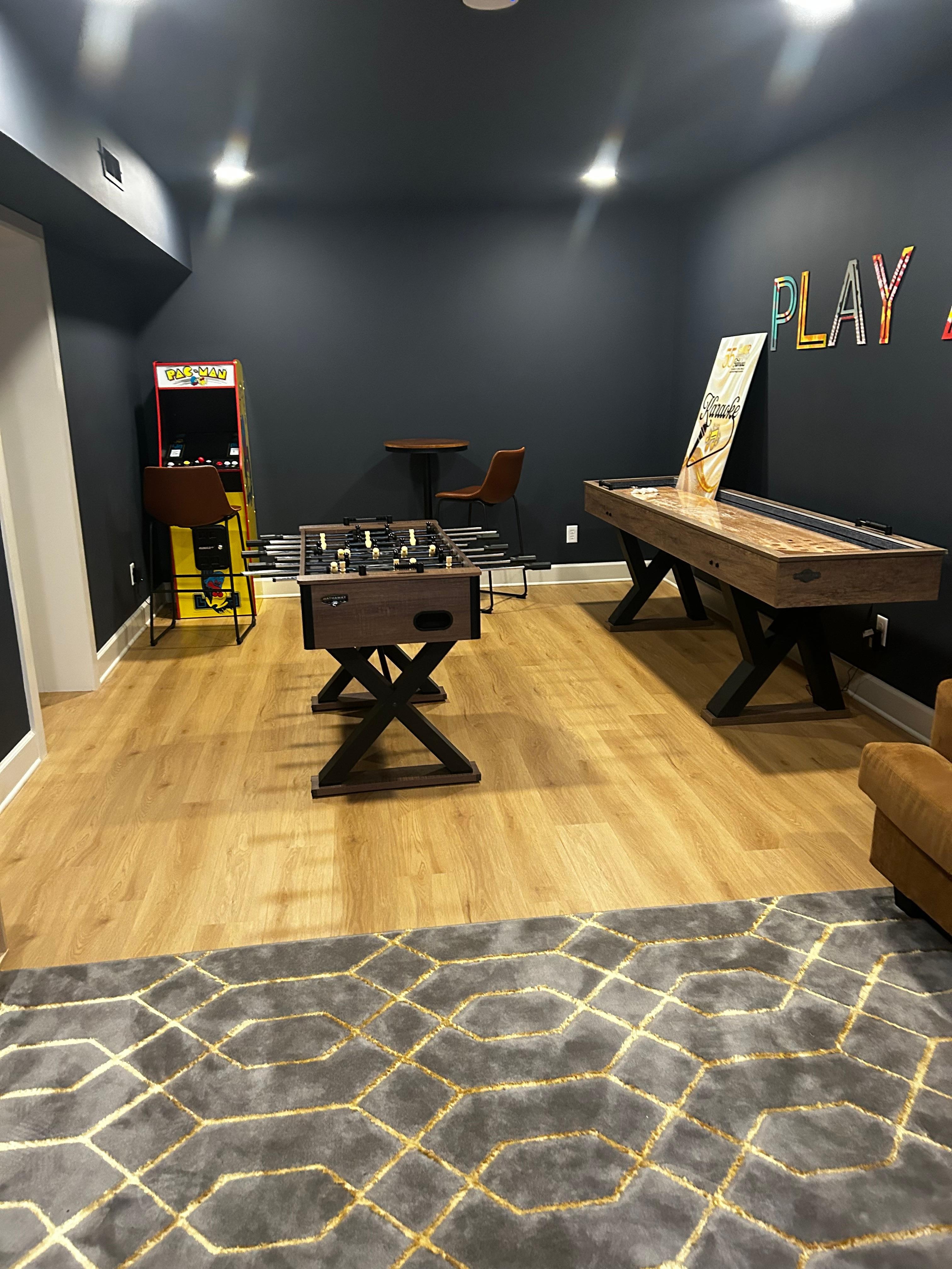 Coming in from the Hot Tub into the Game Room 