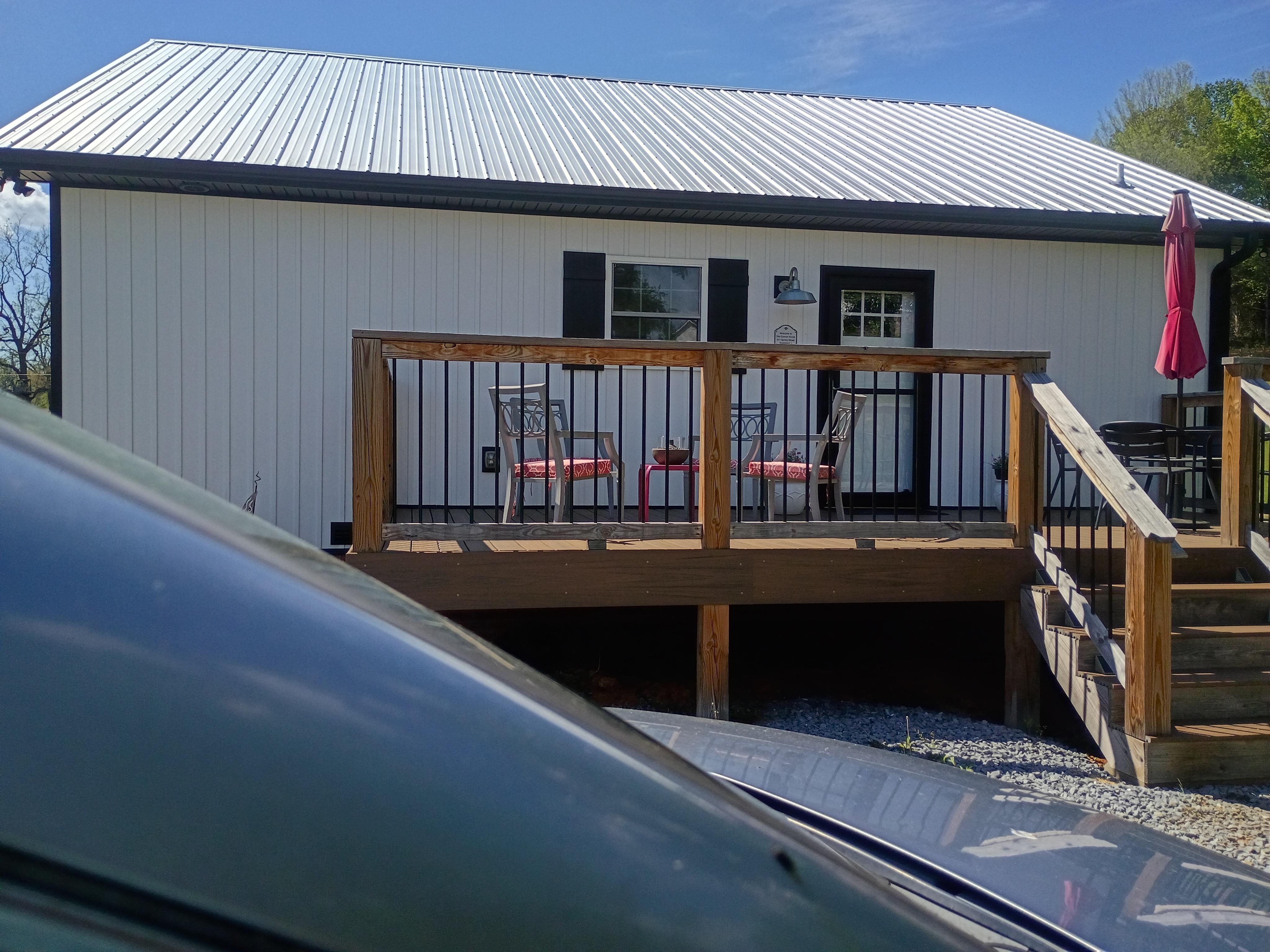 Back patio was great.