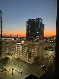 From the tenth floor!