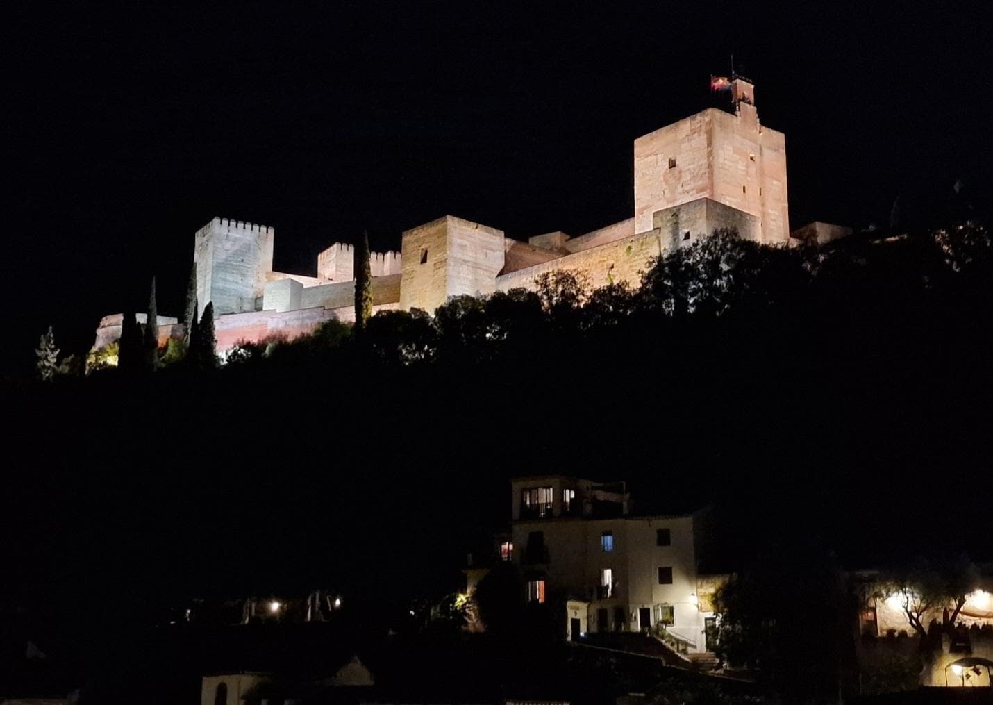 Room view at night